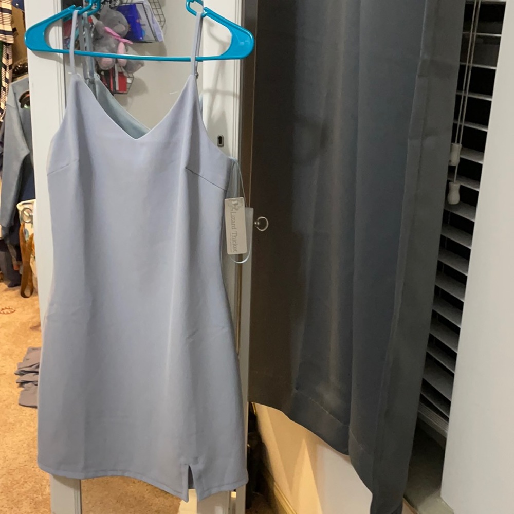 Blue Body Con Dress
